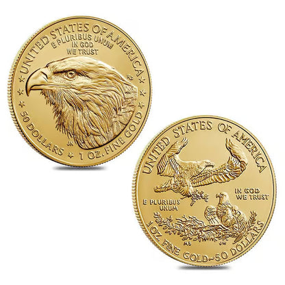 1 oz Gold American Eagle $50 Coin BU (Random Year) Regular price $3,573.00 Sale price $4,195.00
