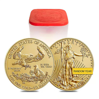 1 oz Gold American Eagle $50 Coin BU (Random Year) Regular price $3,573.00 Sale price $4,195.00